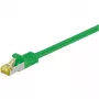 Wentronic Goobay cable de red Cat.7 patch, S/FTP (PiMF), verde, 2 m – LSZH libre de halógenos, cobre, conector macho RJ45 (91604)