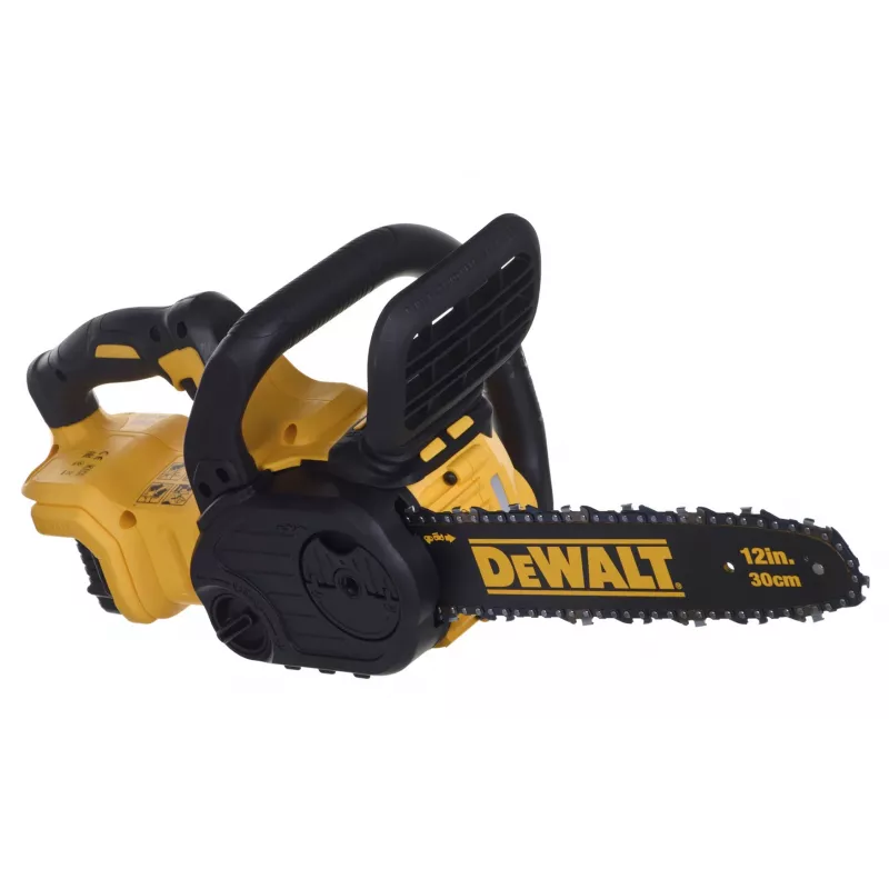 Motosierra DeWalt DCM565P1 — inalámbrica, espada 30 cm, batería 5 Ah, depósito de aceite 0,12 L