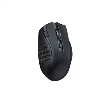 Ratón gaming Razer Naga V2 HyperSpeed RF Wireless + Bluetooth, diestro, 30000 DPI, óptico, negro