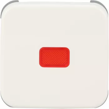 busch jaeger BJ Reflex SI tapa de interruptor basculante cálota roja blanco alpino modelo 2509-214