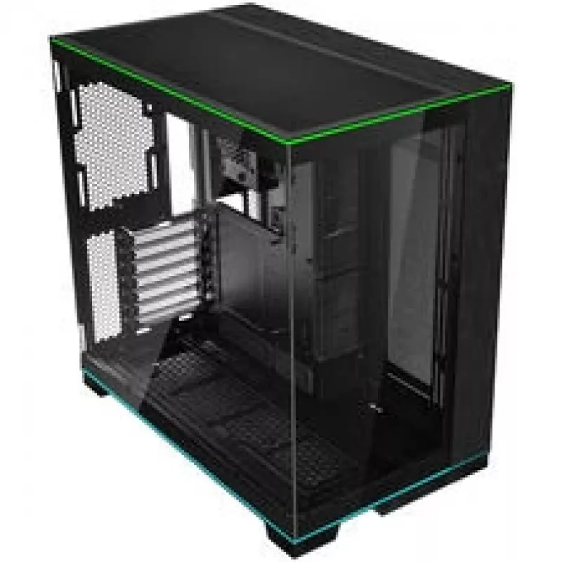 Bundle de caja para PC Lian Li O11 Dynamic EVO RGB, semitorre, ARGB, cristal templado + 3x UNI FAN SL-INF – negro