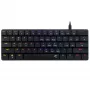 Teclado mecánico White Shark Nagamaki negro — distribución US, interruptores mecánicos rojos