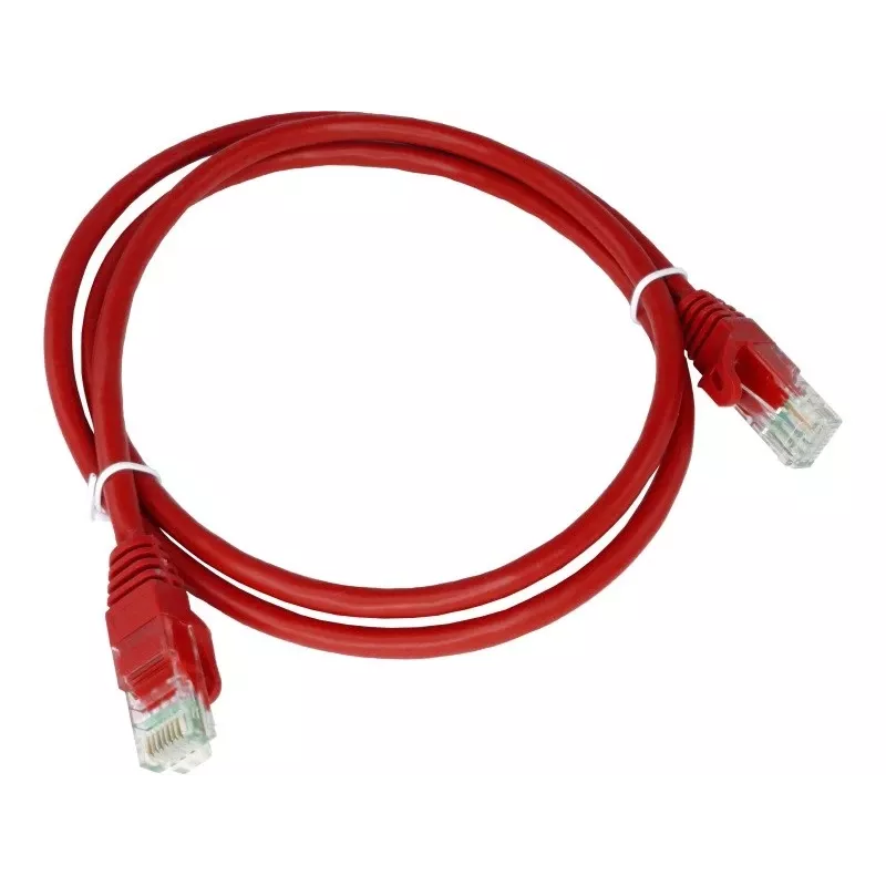 Cable de red Alantec KKU5CZA1 rojo 0,25 m Cat5e U/UTP (UTP)