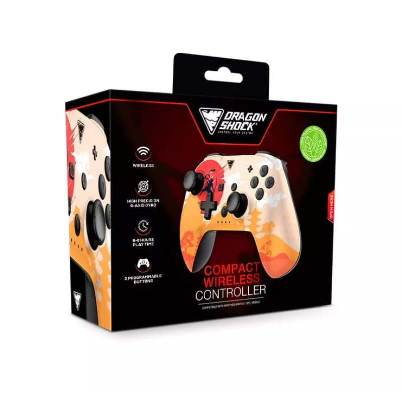Dragonshock PopTop Compact - Mando - Nintendo Switch - Botón Atrás - D-Pad - Botón Home - Botón Reset - Inalámbrico - Bluetooth - USB Type-C (D