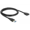 Cable USB DeLOCK 1m USB 3.0 USB 3.2 Gen 1 Micro-USB B negro