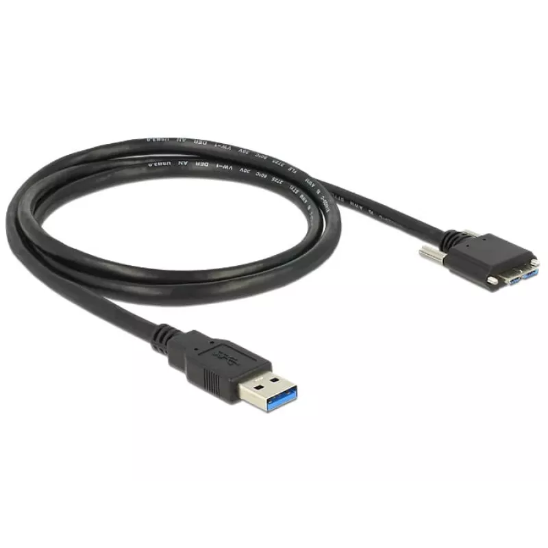 Cable USB DeLOCK 1m USB 3.0 USB 3.2 Gen 1 Micro-USB B negro