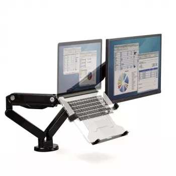 Fellowes Ergonomics Base para portátil para brazos de monitor – soportes VESA