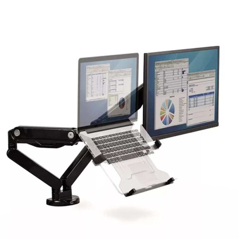 Fellowes Ergonomics Base para portátil para brazos de monitor – soportes VESA