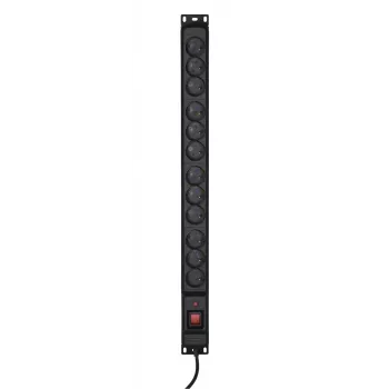 Regleta de enchufes Activejet COMBO 12 tomas 3m negra