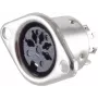Conector hembra DIN de 5 polos ShiverPeaks 53110 montaje en brida metálica — conexión de audio empotrable