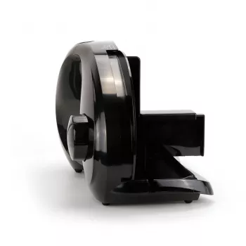 Cortadora de alimentos eléctrica de sobremesa SMAPP 294.5 – 300 W, grosor de corte 1–15 mm, cuchilla de acero inoxidable, seguridad infantil, blanca