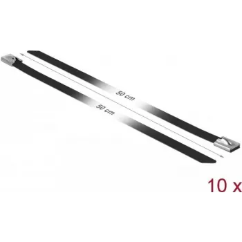 Brida DeLOCK 18816 acero negro 500mm 10 uds.