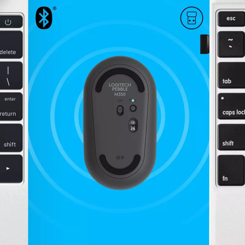 Ratón USB óptico inalámbrico M350/GRAPHITE 910-005718 Logitech