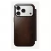 Funda para móvil Nomad Modern Leather Folio para iPhone 17 Pro, cuero/aluminio, 16 cm (6,3