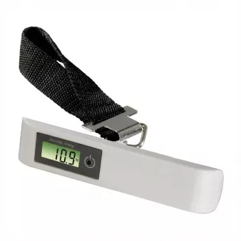 Báscula de equipaje TerraTec KW-50 — báscula digital con pantalla, capacidad 50 kg