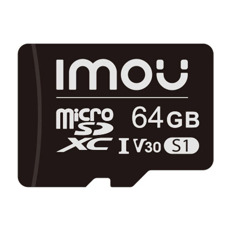 Tarjeta microSD IMOU ST2-64-S1 64 GB, Class 10, lectura 95 MB/s, escritura 35 MB/s, U3 V30