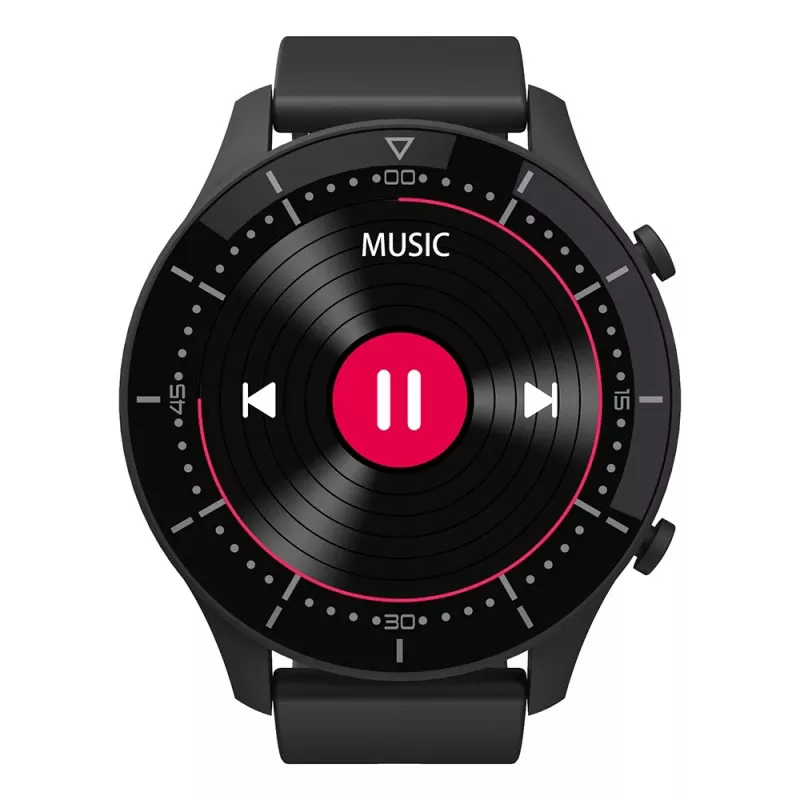 Smartwatch MEDIA-TECH MT870 — pantalla táctil IPS de 1,3 inch (3,3 cm), carcasa de 51 mm, Bluetooth, negro