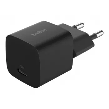 Cargador USB-C Belkin BOOSTCHARGE 25W Power Delivery negro – cargador de pared USB‑C PD 25W rápido