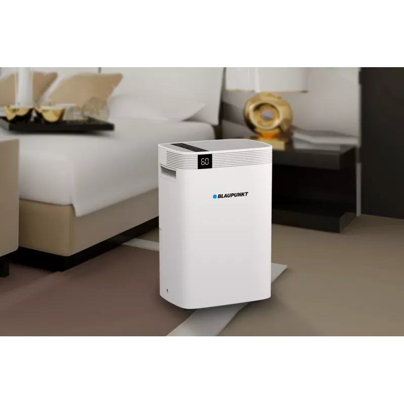 Deshumidificador BLAUPUNKT ADH601 — depósito de 2,5 l, 16 l/24h, 245 W, 48 dB, Wi‑Fi, para 20–40 m², blanco