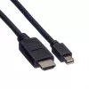 Cable de vídeo ROLINE - Mini DisplayPort (macho) a HDMI (macho)