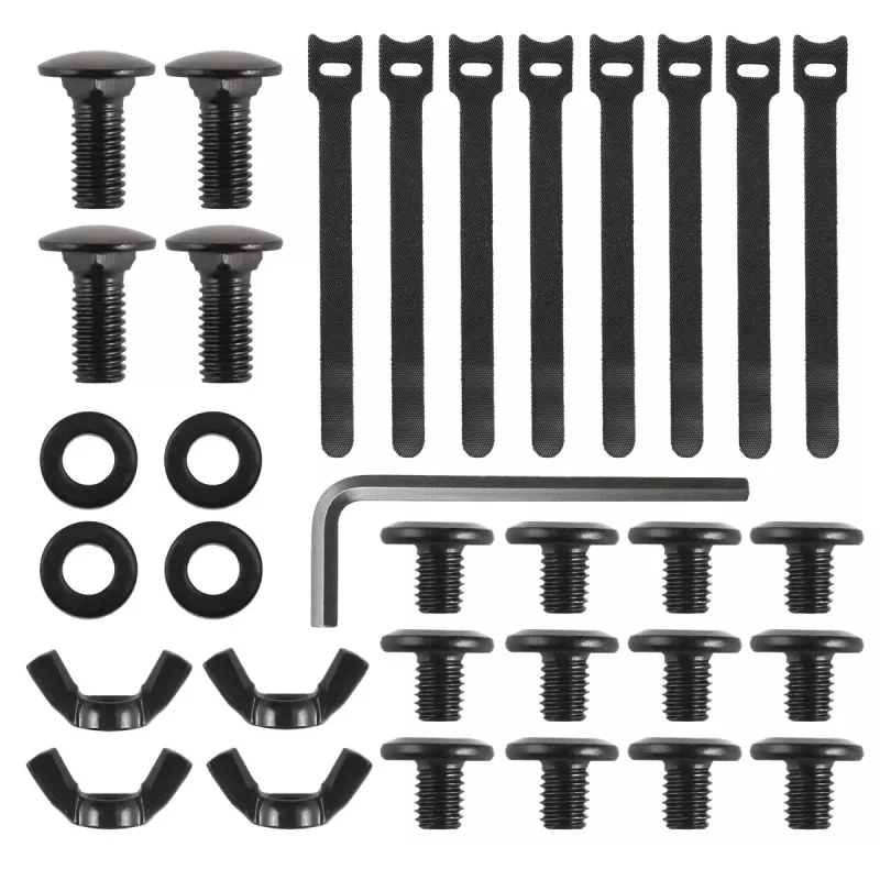 Organizador de cables para escritorio MACLEAN MC-102 – bandeja bajo la mesa de dos niveles, carga máx. 5 kg, longitud máxima 728 mm, negro