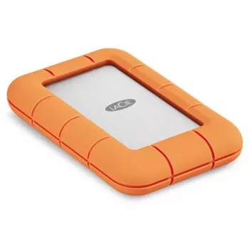 SSD externa LaCie STND4000400 4 TB USB4 Gen 3x2 Thunderbolt USB Type-C, naranja/acero inoxidable