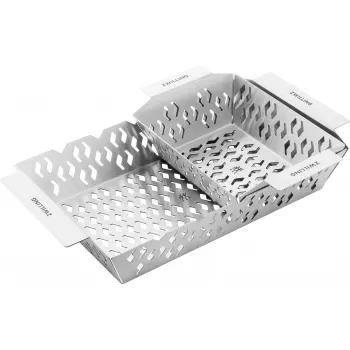 Set gemelo con 2 cestas de barbacoa BBQ+
