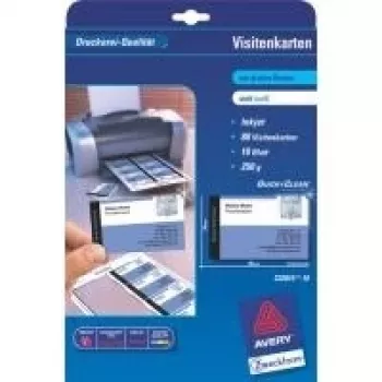 Tarjetas de visita Avery Quick&Clean C32015-25