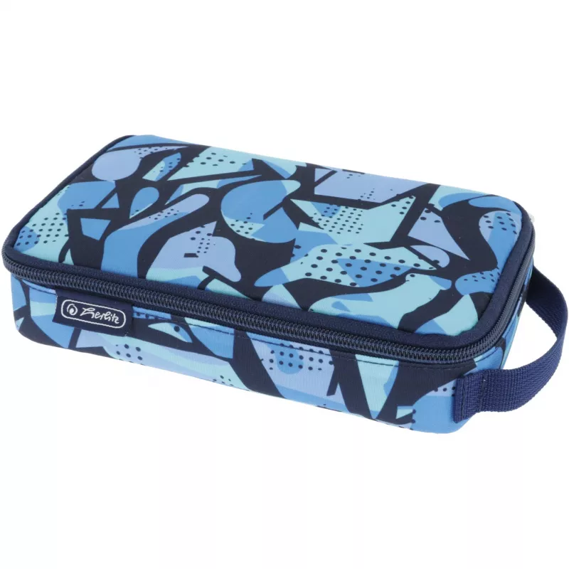 Estuche Herlitz 2 Go CamoBlue poliéster azul 210x130x60mm