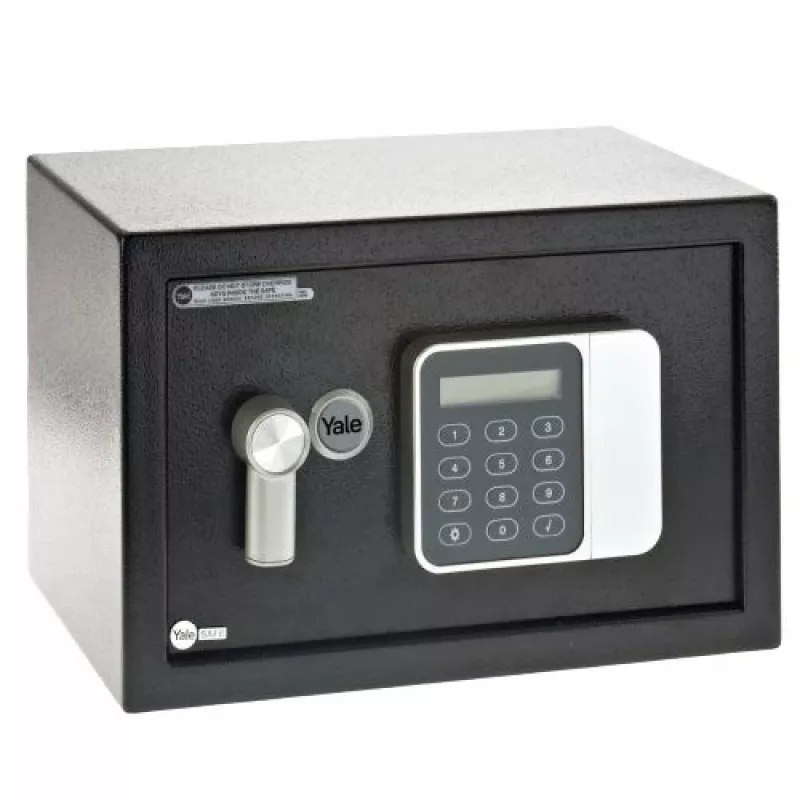 Caja fuerte de pie Yale YSG/200/DB2 — acero, cerradura de combinación, 8,6 L, 310×200×200 mm, negra