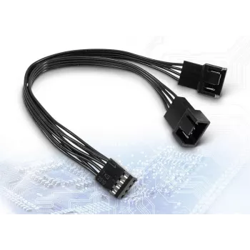 Inter-Tech 88885521 Cable en Y AC PWM, 15 cm