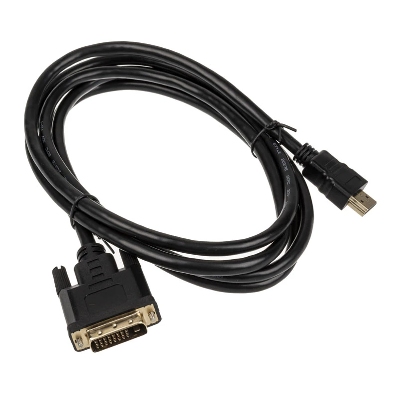 Adaptador de cable de vídeo Akasa AK-CBHD06-20BK 2m DVI-D HDMI negro