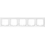 Siemens 5TG25550 marco embellecedor titanio, blanco