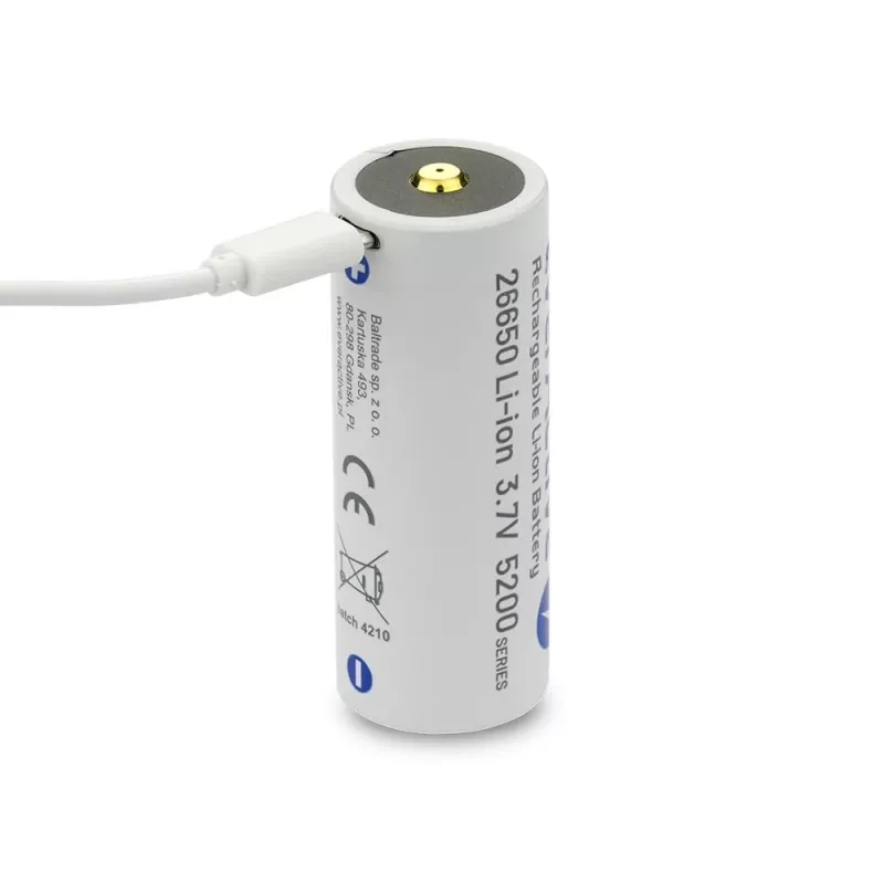Batería recargable everActive EV26650-52M 3,7V 5200mAh con función de carga micro-USB