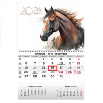Calendario de pared Mono 30x43 cm.