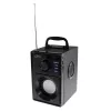 Altavoz portátil MEDIA-TECH MT3179, 20 W (RMS 15 W), Bluetooth 5.1, FM, MicroSD, USB, AUX, Li-Ion, 6 h, carcasa de madera