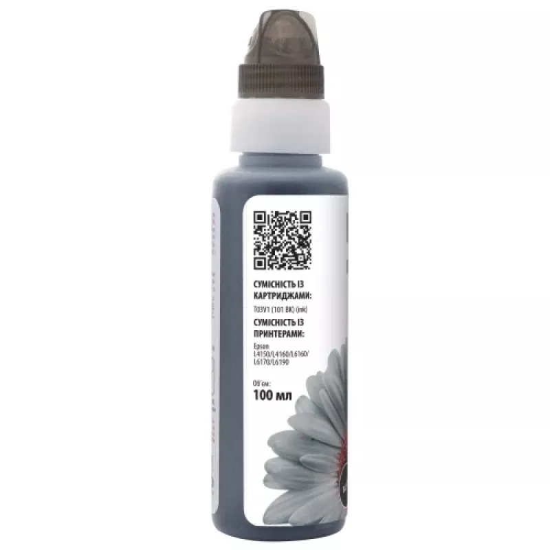 Botella de recarga de tinta compatible Barva Epson 101 BK (C13T03V14A) (E101-558-1K), negra