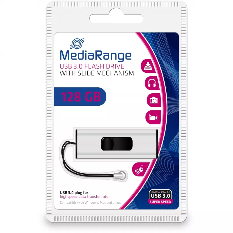 Memoria USB MediaRange 128 GB USB Type-A Micro-USB MR918