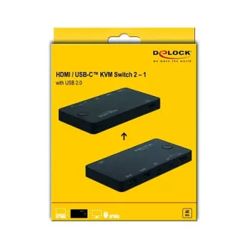 Switch KVM DeLOCK 11477 negro