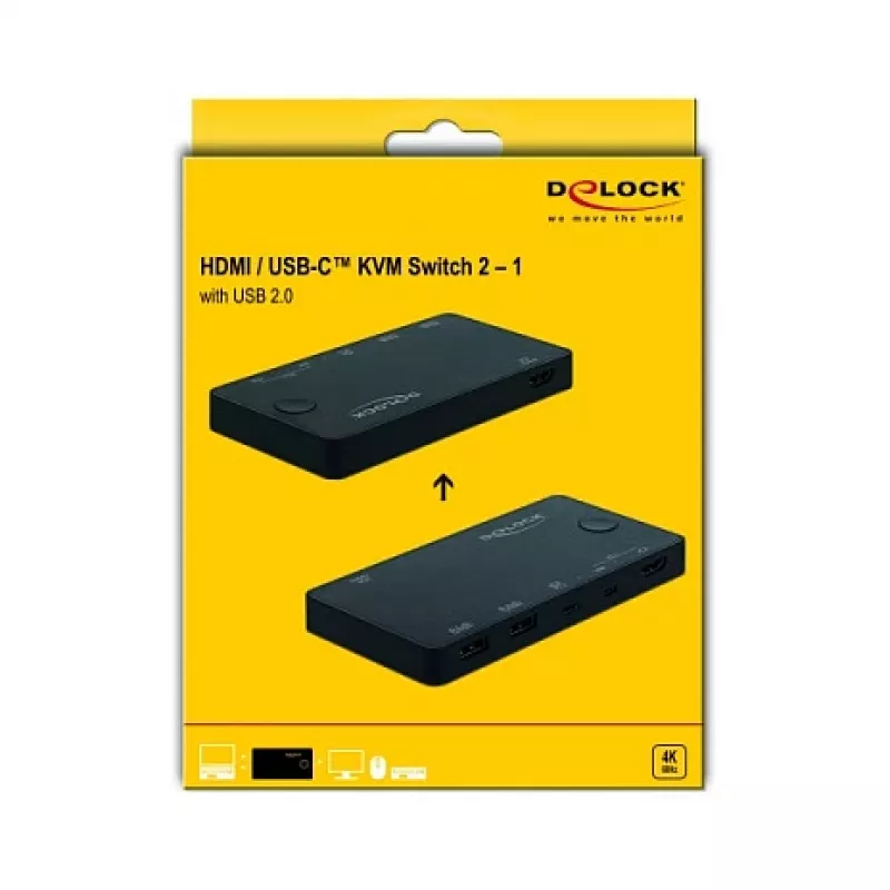 Switch KVM DeLOCK 11477 negro