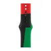 Correa Apple 40mm Negro Unity Sport Band M/L Negro Verde Rojo