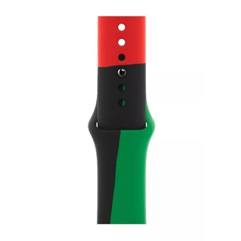 Correa Apple 40mm Negro Unity Sport Band M/L Negro Verde Rojo