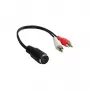 Alcasa AD-2CS5B cable de audio 0,2 m 2 x RCA DIN (5 pines) negro - rojo - blanco (AD-2CS5B)