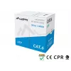 Cable de red LANBERG Cat6 U/UTP LCU6-11CU-0305-S, 305 m, 23 AWG, gris, funda HDPE