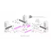 Switch de red gestionado L3 MikroTik CRS310-1G-5S-4S+IN — 1U, 1x Gigabit, 5x SFP, 4x SFP+, 10G, DC/PoE 18–57V, 20W máx.