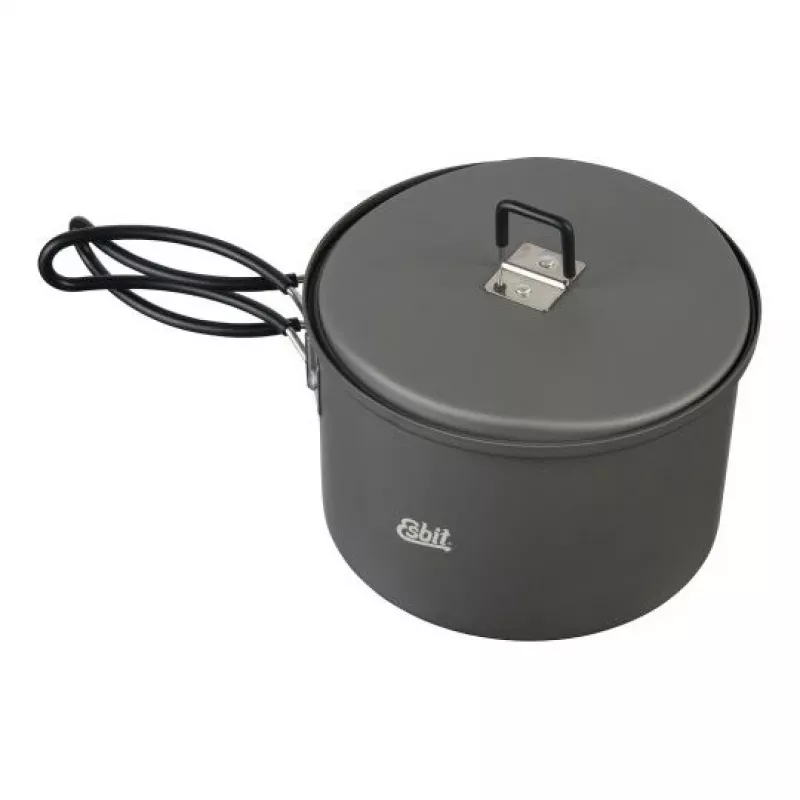 ESBIT PT1600HA olla de cocina de camping 1,6 L aluminio, negra