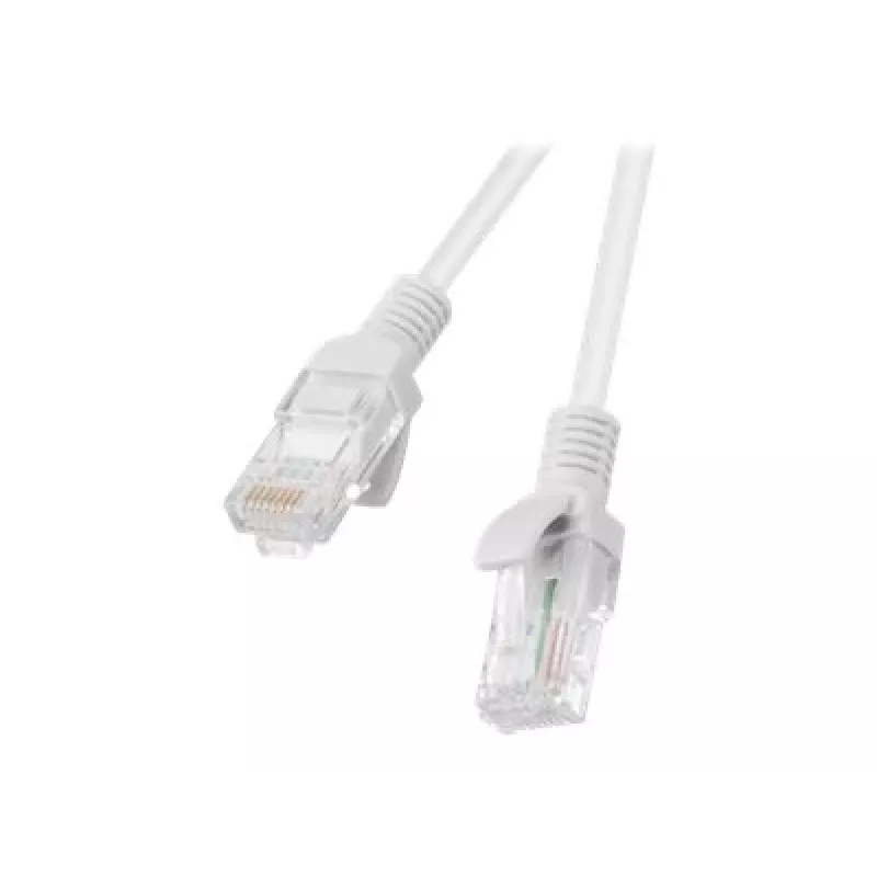 Cable de red LANBERG PCU5-10CC-0100-S RJ-45 Cat5e U/UTP, 1 m, gris