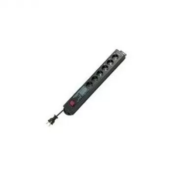 Regleta de enchufes REV 0015663513, 6 tomas, cable de 3 m, antracita