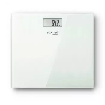 Ecomed by Medisana PS-72E báscula de persona – 150 kg, plataforma de cristal, blanca
