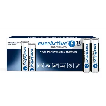 Pila alcalina desechable everActive LR0310PAK AAA 1,5 V 1250 mAh pack de 10